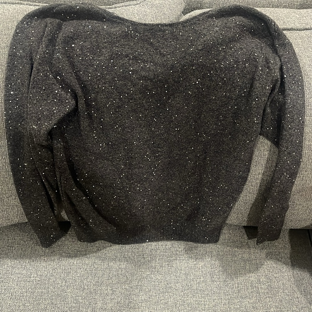 ZARA SEQUIN KNIT SWEATER - Picture 8 of 9